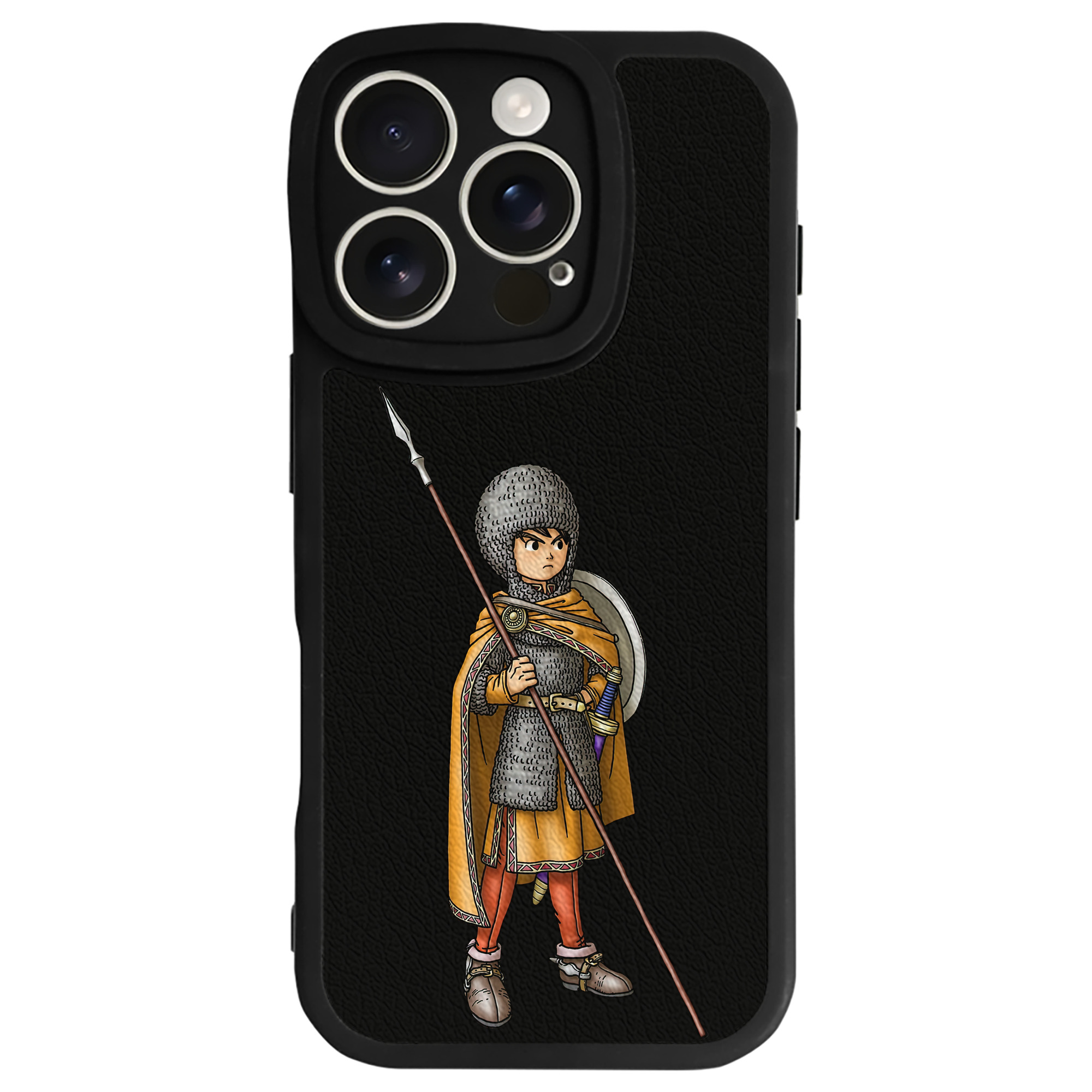 （画像用） ドラゴンクエスト Doragon Kuesuto Dragon Quest 【iPhone 16シリーズ対応】シリコンスマホケース（レザー調） 材質：シリコン